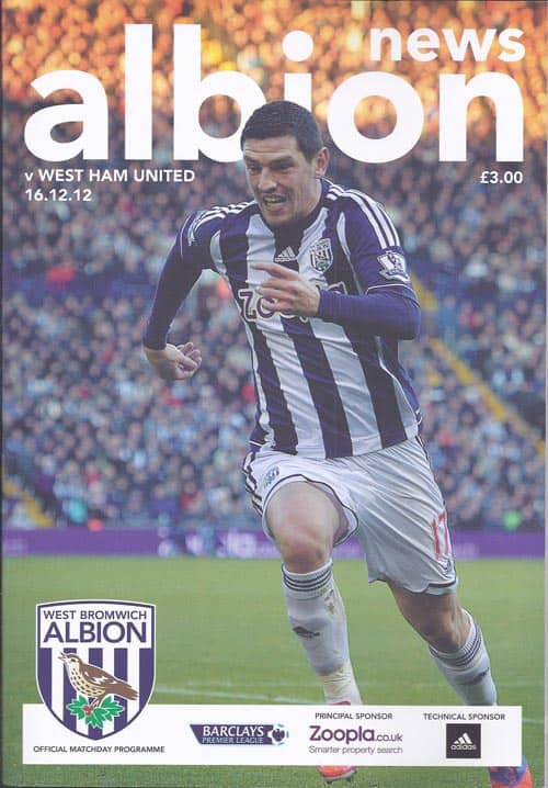 West Bromwich Albion FC  v West Ham United FC